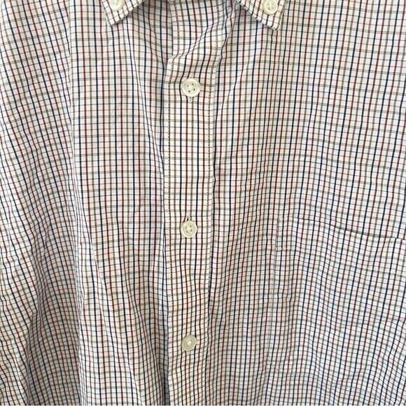 Forsyth Cream Multicolor Checkered Long Sleeve Dress Shirt - Picture 8 of 9